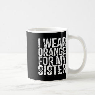 Draag Sinaasappel voor mijn zus leukemie bewustzij Koffiemok