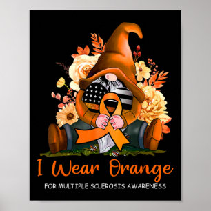Draag Sinaasappel voor Multiple Sclerosis Awarenes Poster