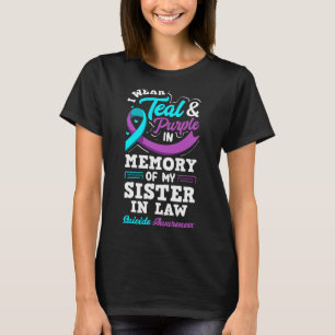 Draag Teal en Paars Ter Nagedachtenis Aan Schoonzu T-shirt