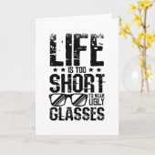 Draag Ugly Glasses Kaart (Gele Bloem)