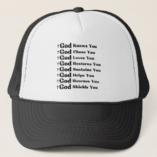 Draag uw geloof stoutmoedig, door geloof geïnspire trucker pet