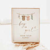 Draag uw gisteken, hij of zij Gender Onthullen Poster