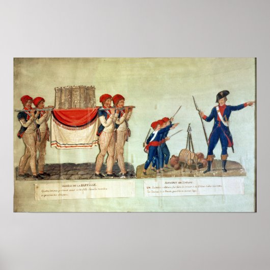 Draag van het model van de Bastille Poster (Voorkant)