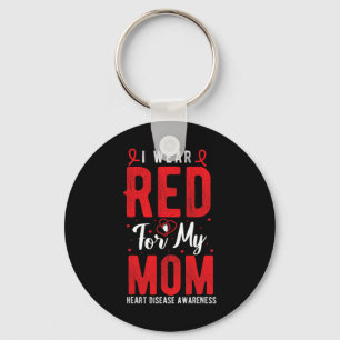 Draag voor mijn moeder Heart Disease Awareness Mon Sleutelhanger