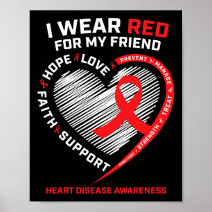 Draag voor My Friend Heart Disease Awareness GIF Poster