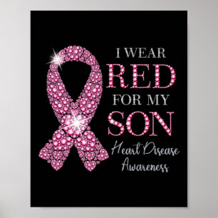 Draag voor My Son Heart Disease Awareness Support Poster