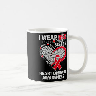 Draag voor Sister Heart Disease Awareness CHD Su Koffiemok