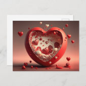 Draagbaar 3D-briefkaart Briefkaart (Voorkant / Achterkant)