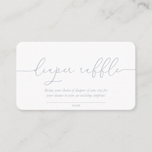 Draagbaar Baby shower met twee zijden Informatiekaartje (Voorkant)