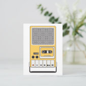 Draagbaar Cassettebandje Briefkaart (Staand voorkant)