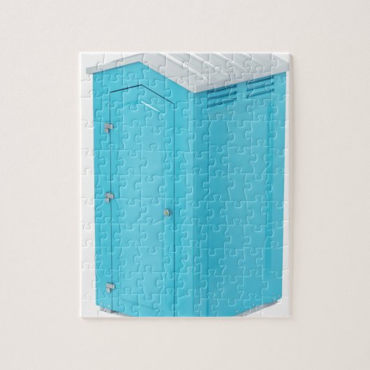 Draagbaar chemisch toilet legpuzzel (Verticaal)