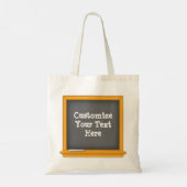 Draagbaar  krijtbord tote bag (Achterkant)