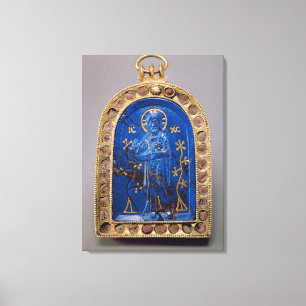 Draagbaar pictogram, waarschijnlijk middeleeuws (l canvas afdruk