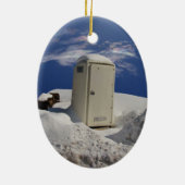 Draagbaar potje ~ sierding keramisch ornament (Achterkant)