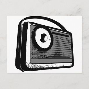 DRAAGBAAR VOOR TRANSISTORRADIO BRIEFKAART