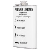 Draagbare bibliotheek van uitvoeringen grappig heupfles (Links)