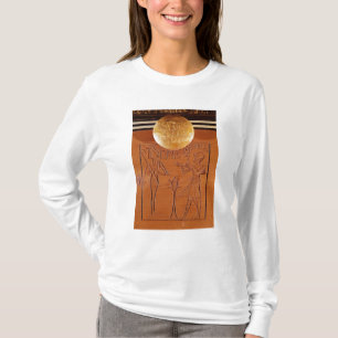 Draagbare borst, detail van Tutankhamun T-shirt