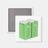 Draagbare chemische toiletten magneet (Voorkant / Achterkant)