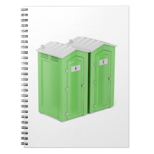 Draagbare chemische toiletten notitieboek