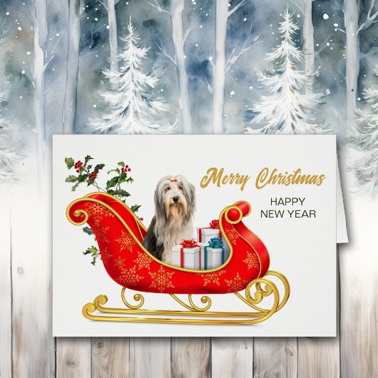 Draagbare collie Dog-draagtas voor kerstmis