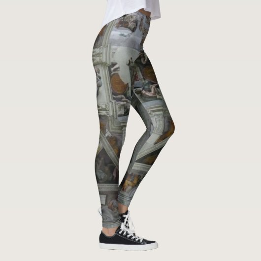 Draagbare kunst!  Plafond voor sistine Chapel Leggings (Rechts)