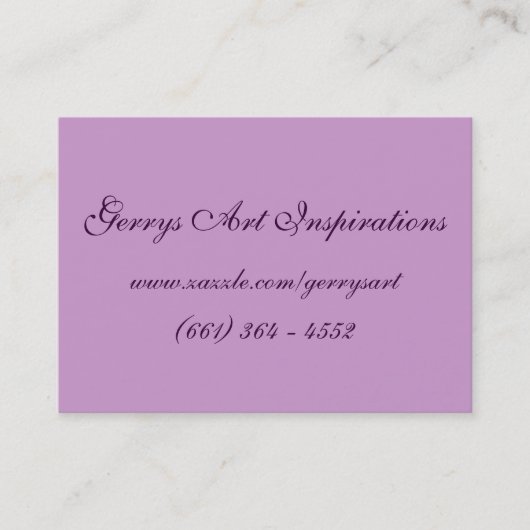 DRAAGBARE KUNSTPOPPEN VISITEKAARTJE (Voorkant)