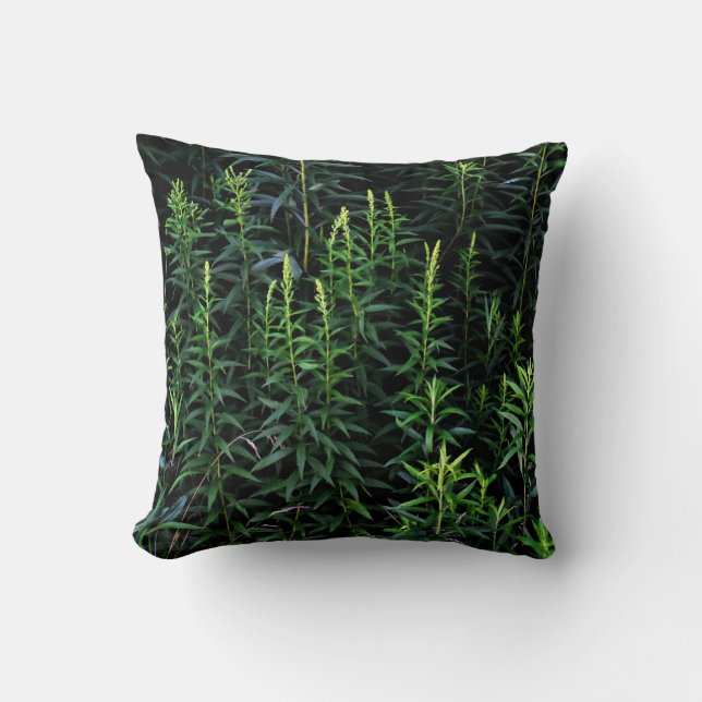 Draagbare Planten Donkere stemming Kussen (Voorkant)