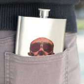 Draagbare rode fles flacon (Voorbeeld)