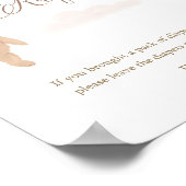 Draagbare rolstoel We kunnen Baby shower afwachten Poster (Hoek)