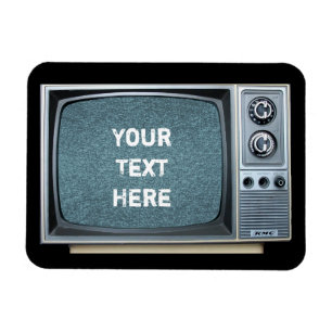 Draagbare televisie met ruis magneet