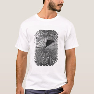 Draagbare zonnewijzer, van het gips Sierk 1756 T-shirt