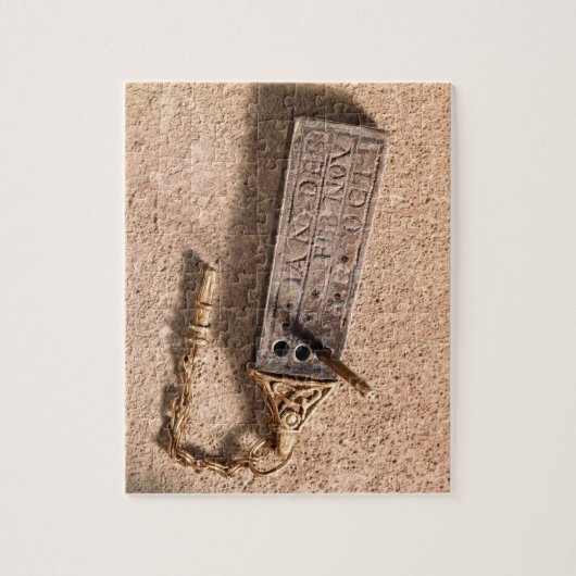 Draagbare zonnewijzer, zilver en goud, 10e eeuw (d legpuzzel (Verticaal)