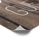 Draagboek bruiloft floral rustious wood trouwbord poster (Hoek)