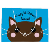 Draagfeest van het Kind van Kitty Cute Groot Cadeauzakje (Achterkant)