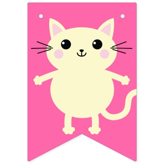 Draagfeest van het Kind van Kitty Cute Vlaggetjes (Tweede vlag)