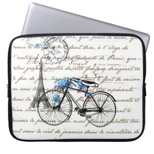 Draaghoes van de Parijse fiets voor getmenot-lapto Laptop Sleeve