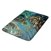 Draagkleuren Marble Gold Aqua Bath Mat (Gekanteld)