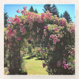 Draagland Roos Garden, OF Glazen Onderzetter