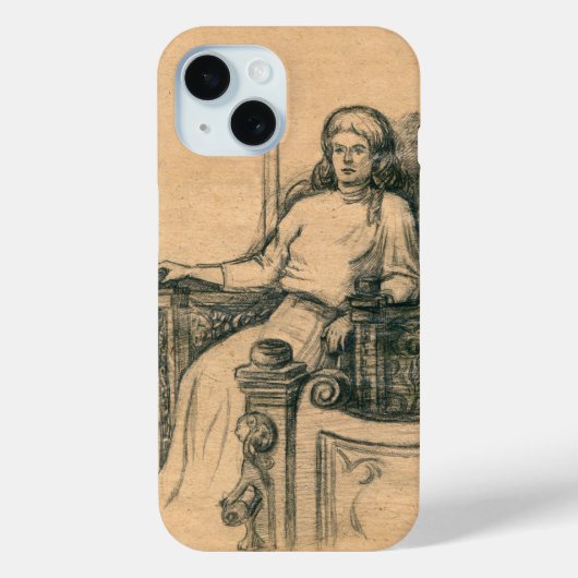 Draagpotloodgrafiek op het vliegtuig Case-Mate iPhone case (Achterkant)