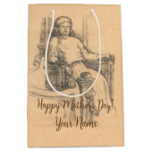 Draagpotloodgrafiek op het vliegtuig medium cadeauzakje (Voorkant)