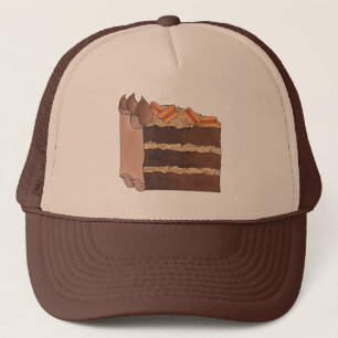 Draagstuk van de Duitse Chocolade Cake Slice Birth Trucker Pet