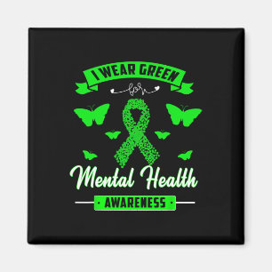 Draagt Groen Voor Mental Health Awareness Lint Kon Magneet