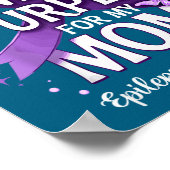 Draagt paars voor de epilepsiebewustzijnsmaand van poster (Hoek)