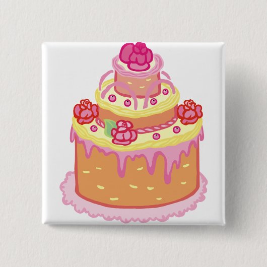 Draagtas met drie lagen vierkante button 5,1 cm (Voorkant)