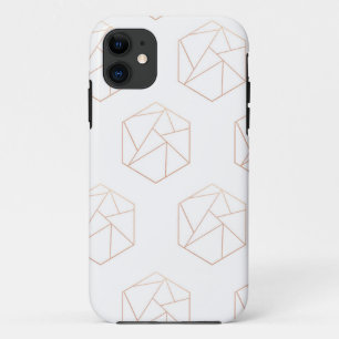 Draagtas met meetkundige hexagon iPhone 11 hoesje