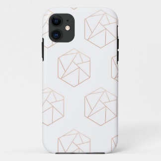 Draagtas met meetkundige hexagon iPhone 11 hoesje