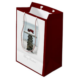 Draagtas met wieltjes voor kerstmis medium cadeauzakje