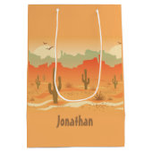 Draagtas met wieltjes voor landschapsontwerp in wo medium cadeauzakje (Achterkant)