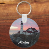 Draagvuurtoren op Maine-Sleutelhanger Sleutelhanger (Voorkant)