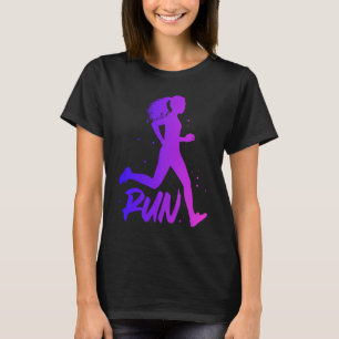 Draai aan het runnen van het Spoor van de Marathon T-shirt